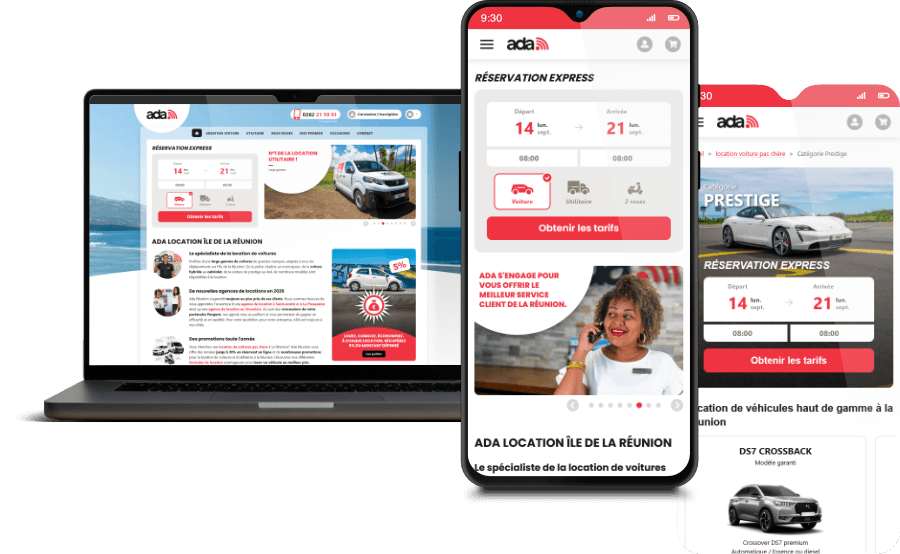 Site réalisé pour ADA Réunion